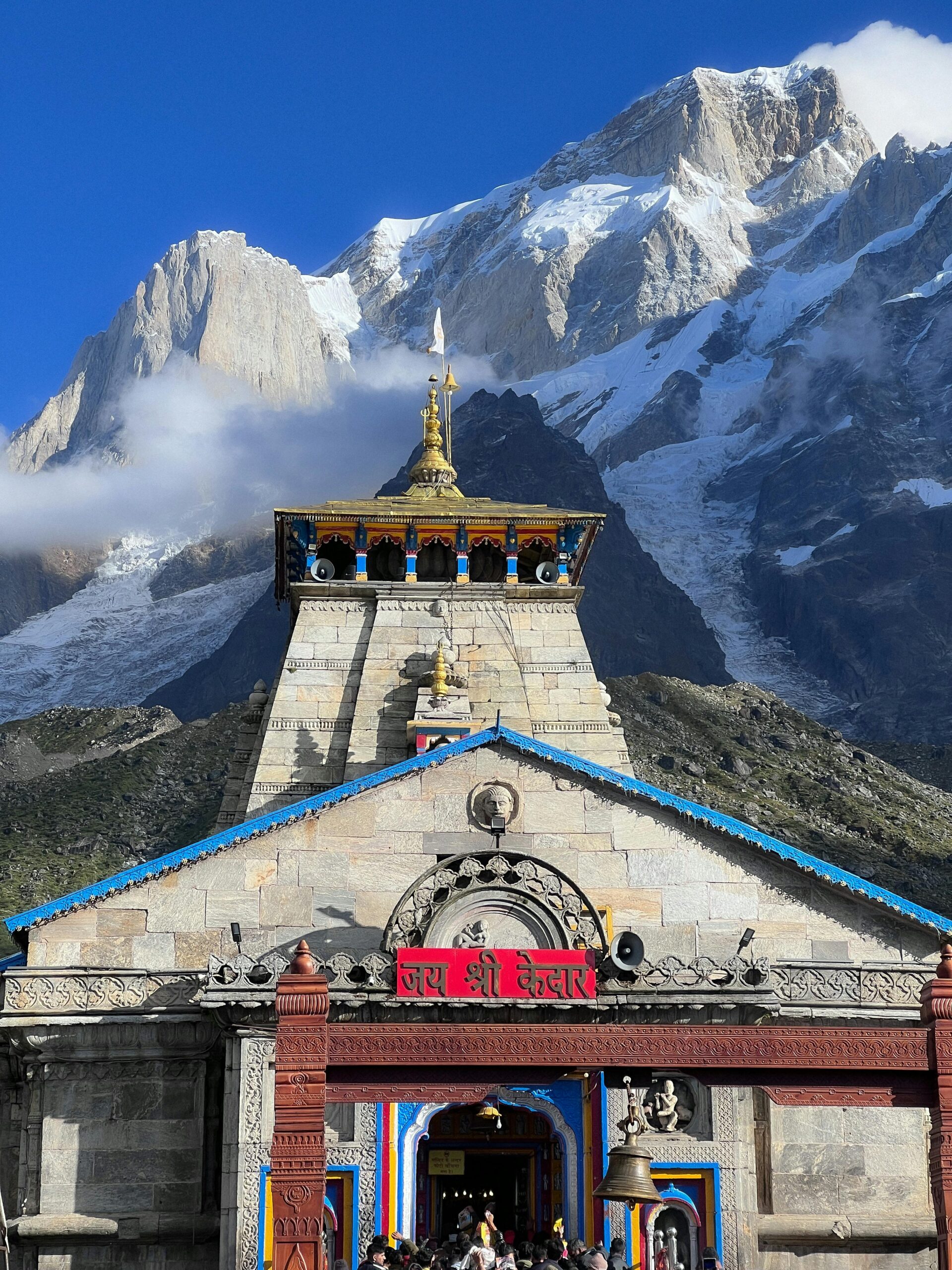 Home Stunning Kedarnath Temple with Himalayan backdrop, ideal for travel and culture enthusiasts.