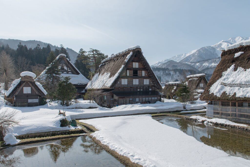 Best Places to Visit in Japan in 2026: 25 Amazing Must-See Gems Snow-covered traditional Gassho-Zukuri houses in Shirakawa-go, Japan during winter.
